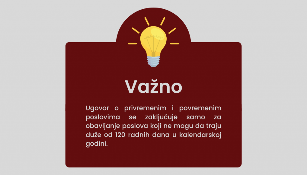 ugovor o privremenim i povremenim poslovima